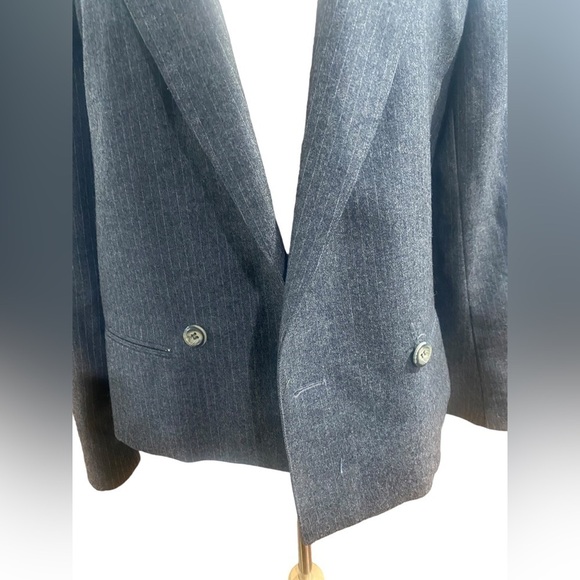 Briarbrook 100% Pure Virgin Wool Gray Blazer -size 8 - Picture 4 of 9